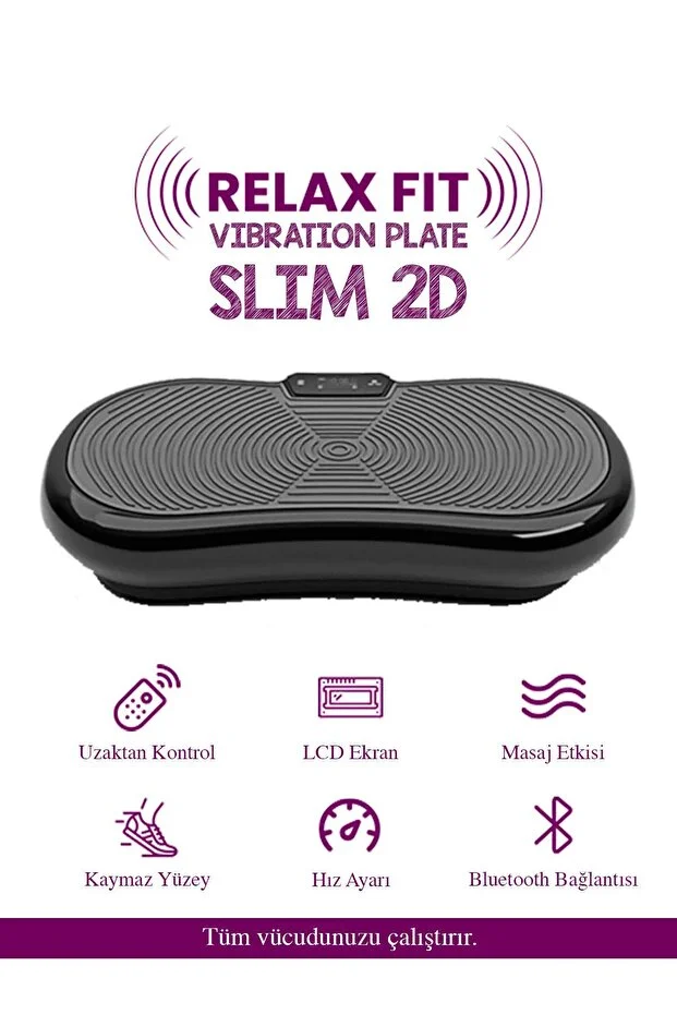 RELAX FİT Slim 2d 5 Programlı Vibration Plate Titreşimli Spor Fitness Egzersiz Aleti Cihazı